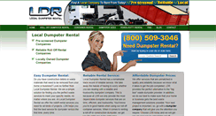 Desktop Screenshot of localdumpsterrental.com